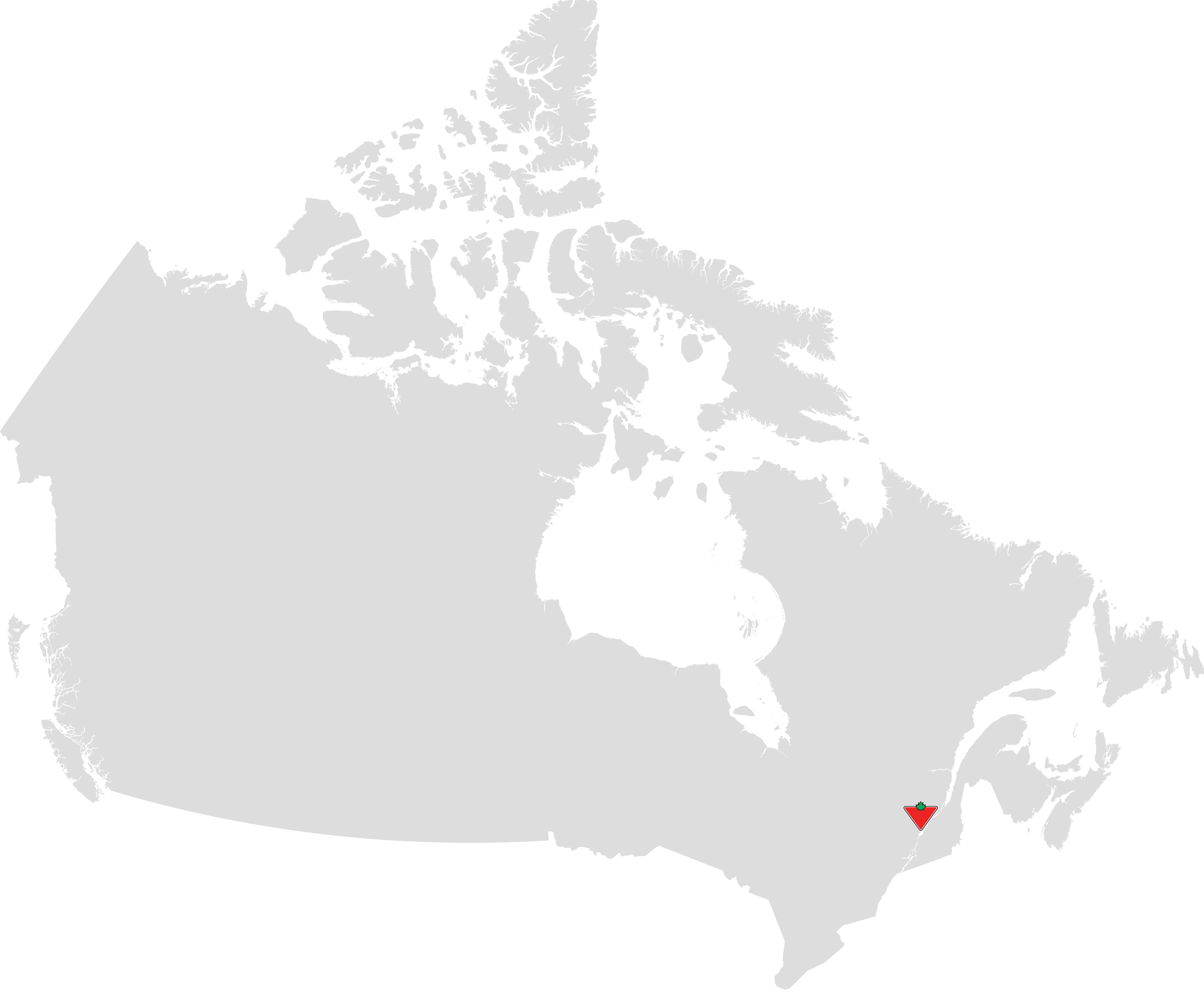 Carte de Trois-Rivières, QC